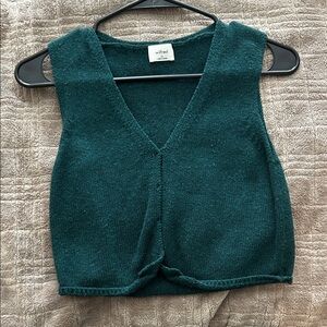 Wilfred Teal Sleeveless Knit Top